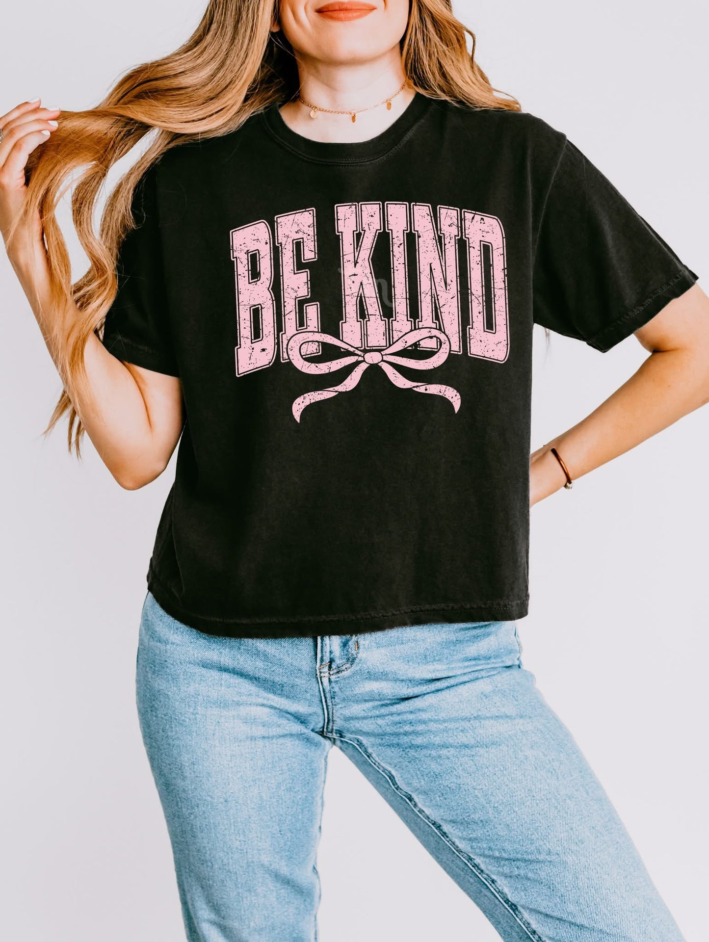 Be Kind bow Tee